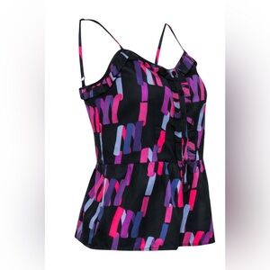 Marc by Marc Jacobs Printed Ruffle Tank in Deep Navy Multi US 8 $275